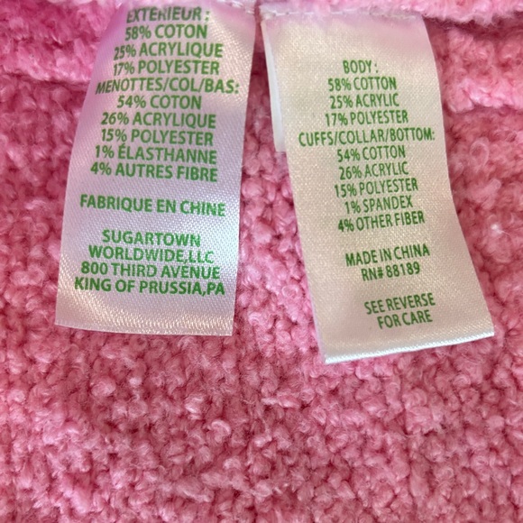 Cozy Pink Off-Shoulder Sweater - Picture 6 of 9